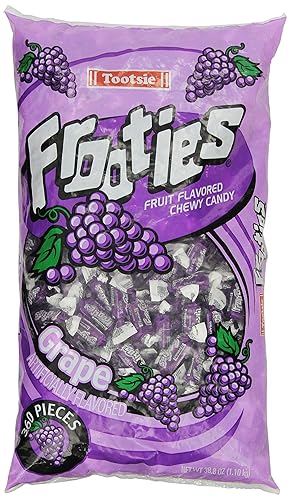 Tootsie Rolls Frooties Grape Candy (360 unidades), 38.8 onzas