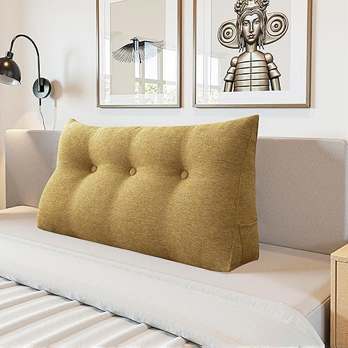Miniatura 22 de Almohada de Cabecero en Forma de Cuña - Almohada Triangular para Cabecero de Cama, Almohada de Cuña para Descanso en la Cama, Almohada para Sentarse