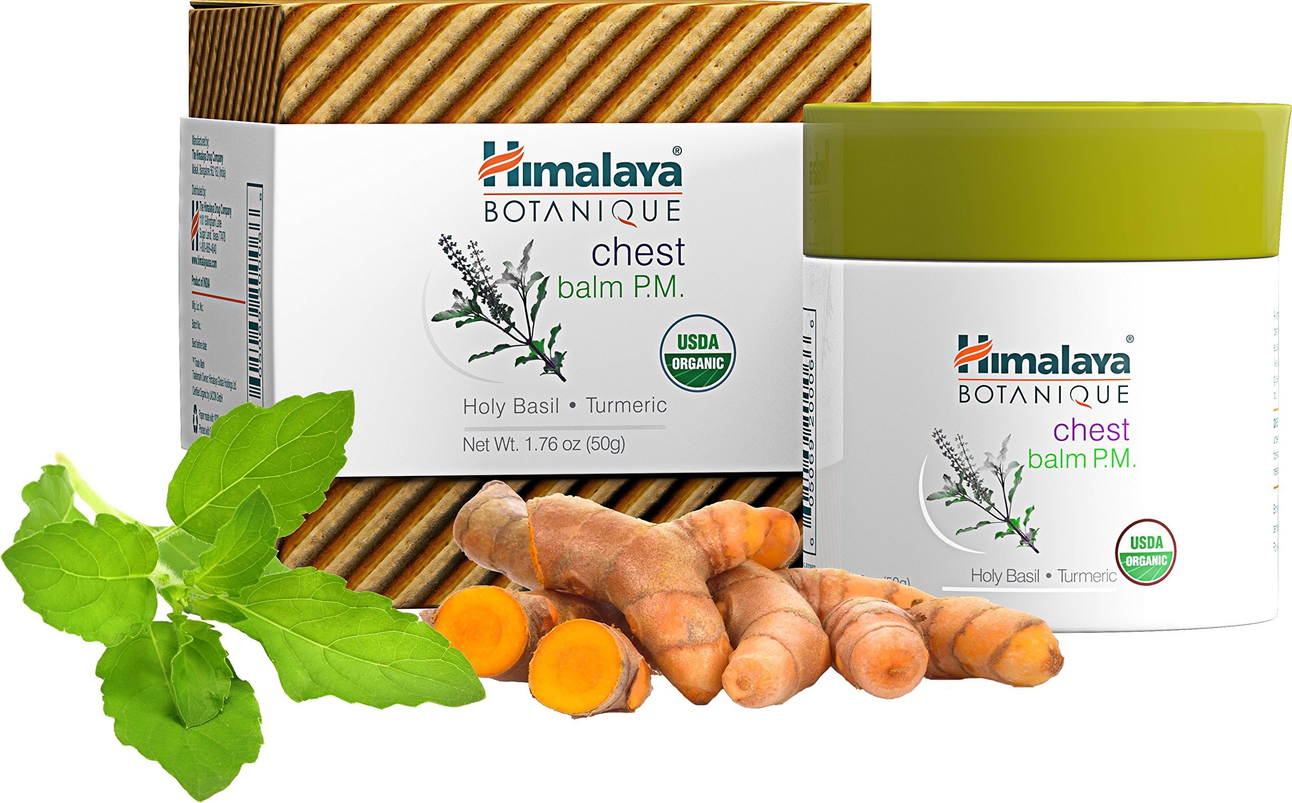 HimalayaBotanique By - Chest Balm P.M. Holy Basil & Turmeric 1.76 Oz. 106854