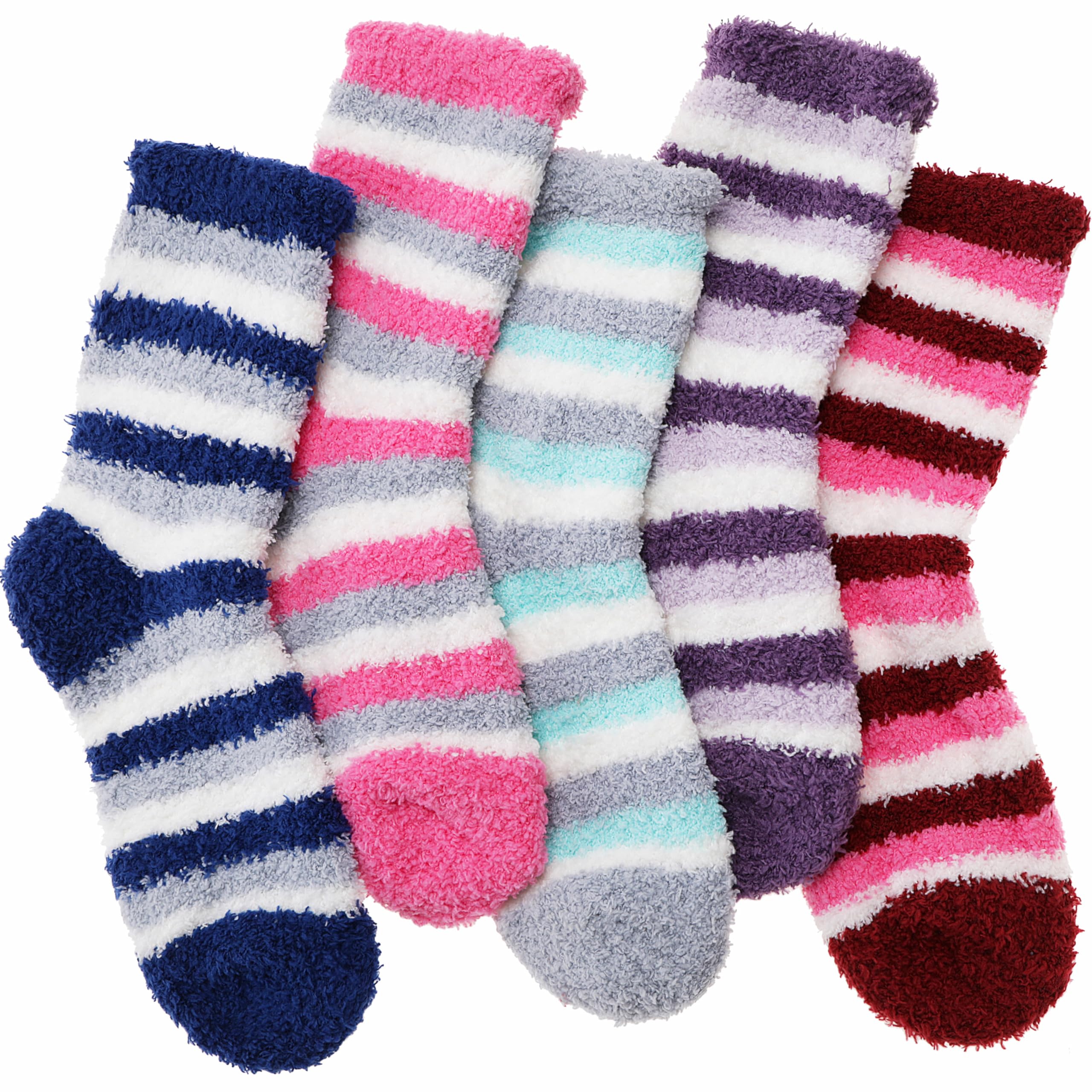 ANTSANG Womens Fuzzy Socks Fluffy Slipper Cozy Cabin Winter Soft Fleece Warm Comfy Thick Christmas Gift Socks