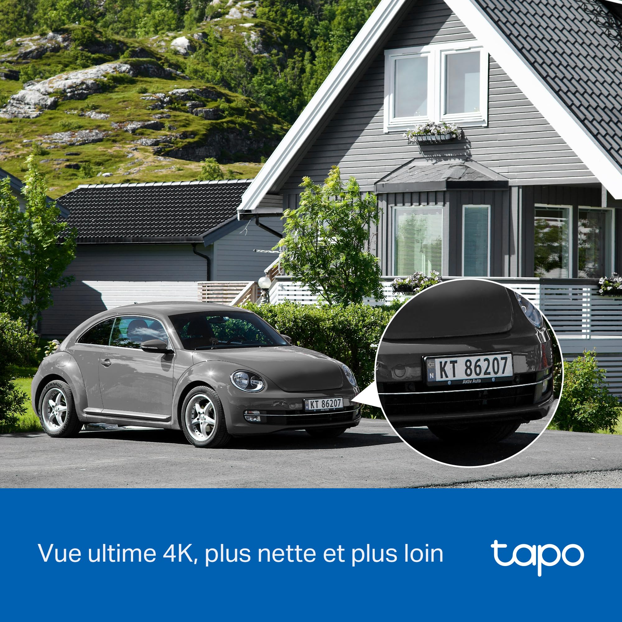 Tapo KIT 8 caméras C660 Caméra de Surveillance WiFi extérieure avec Panneau Solaire 4K 8MP H500 Hub Intelligent pour la Maison
