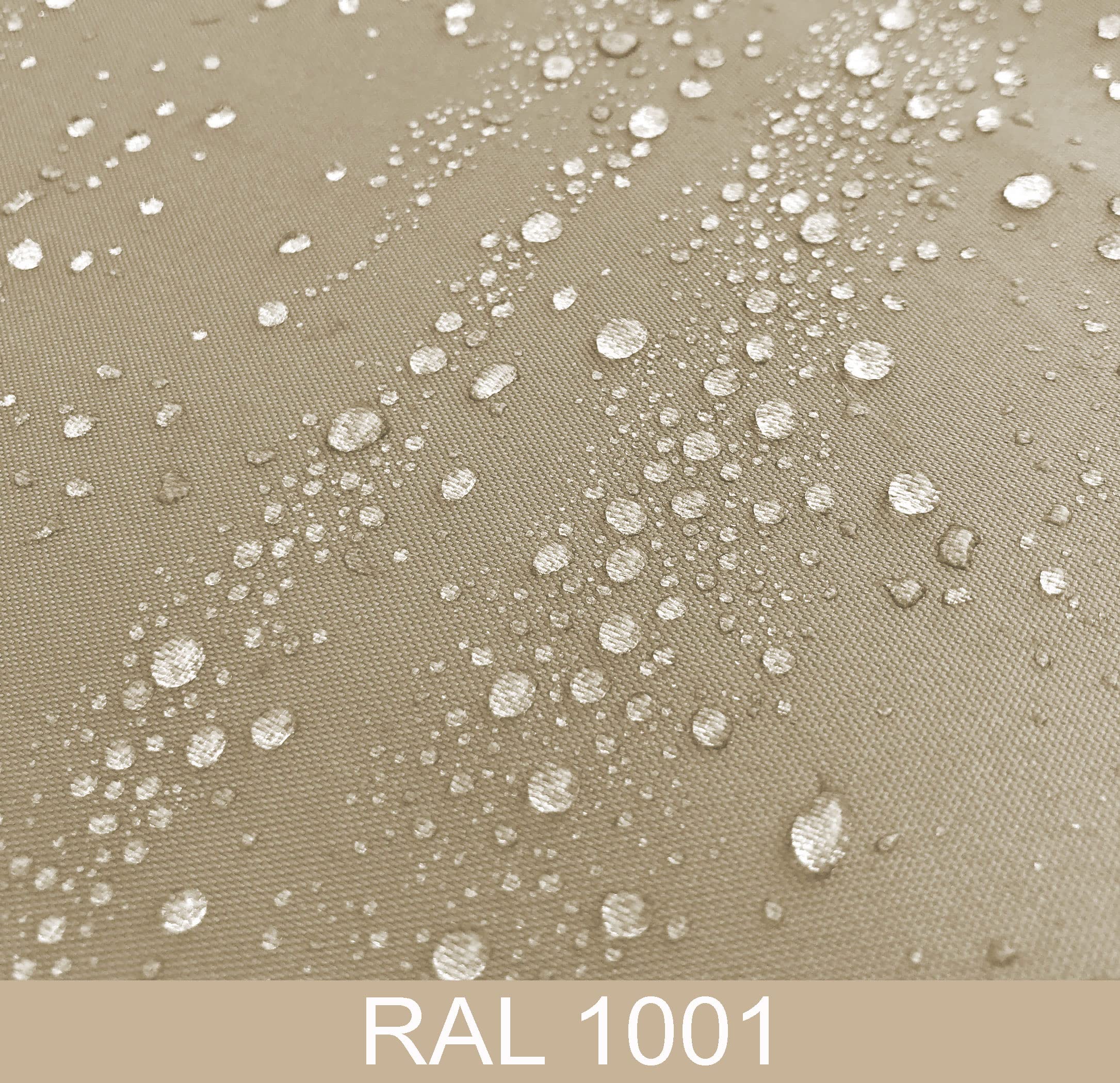 QUICK STAR Paravento da Giardino 170 x 165 cm 3 Parti Pieghevole Divisorio in Tessuto Beige