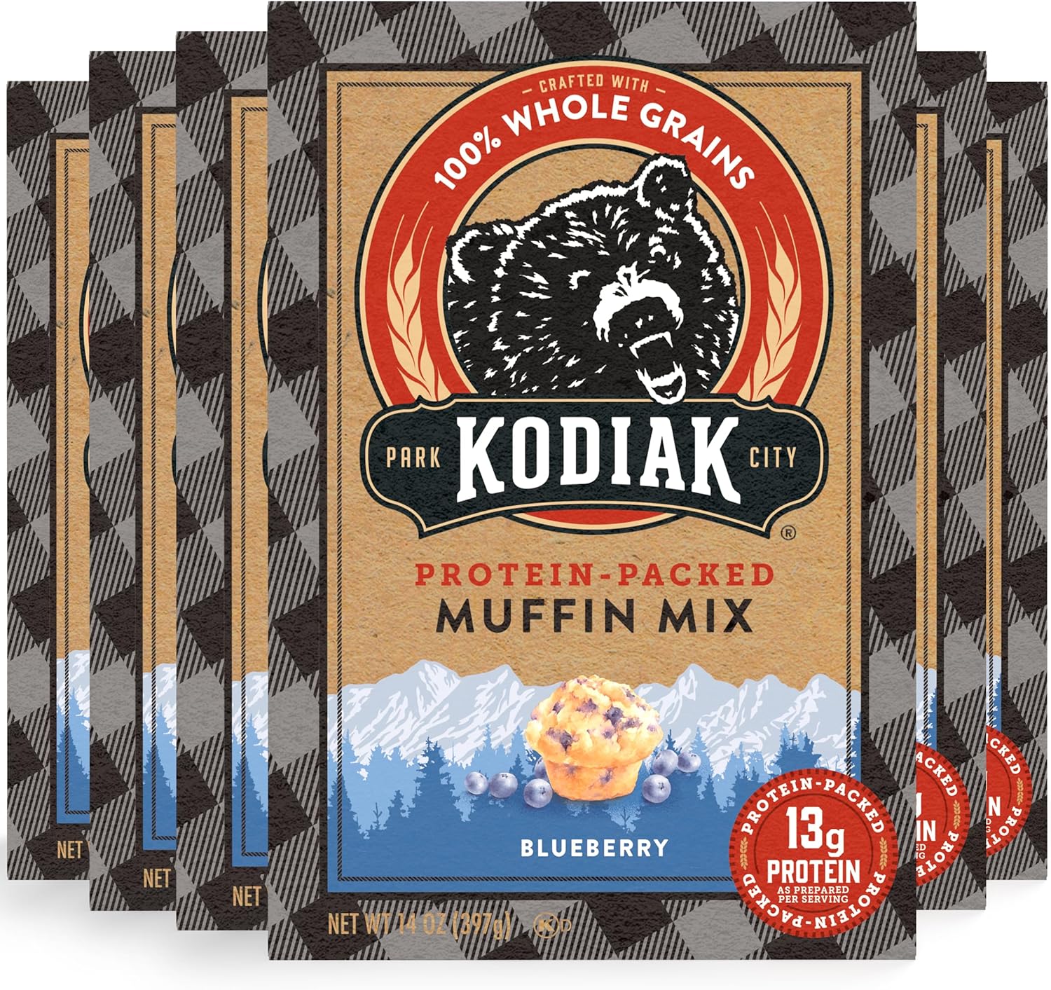 Kodiak Cakes Protein Muffin Mix, Blueberry Power Muffins, High Protein
