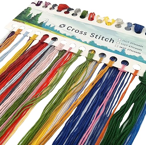 Miniatura 4 de Howie's Needlepoint Kits de punto de cruz, kits de agujas de patrón preimpreso de 14 quilates, gama completa de kits de iniciación estampados