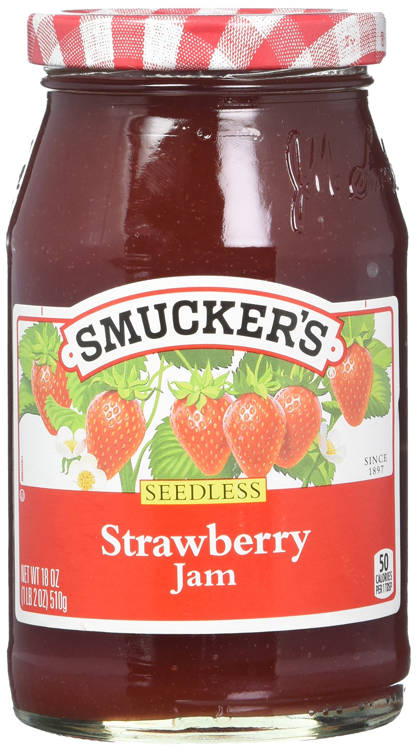Smucker's Seedless Strawberry Jam, 18-Ounce (Pack of 6)
