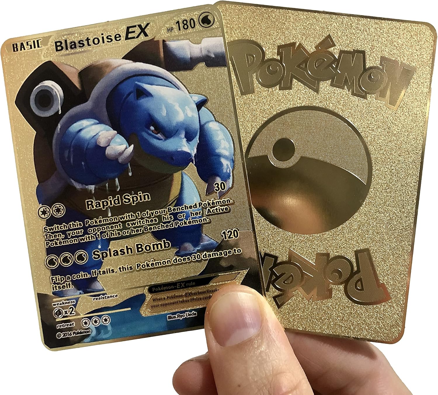 Buy Blastoise EX Custom Metal Pokemon Card at Ubuy Dominican Republic