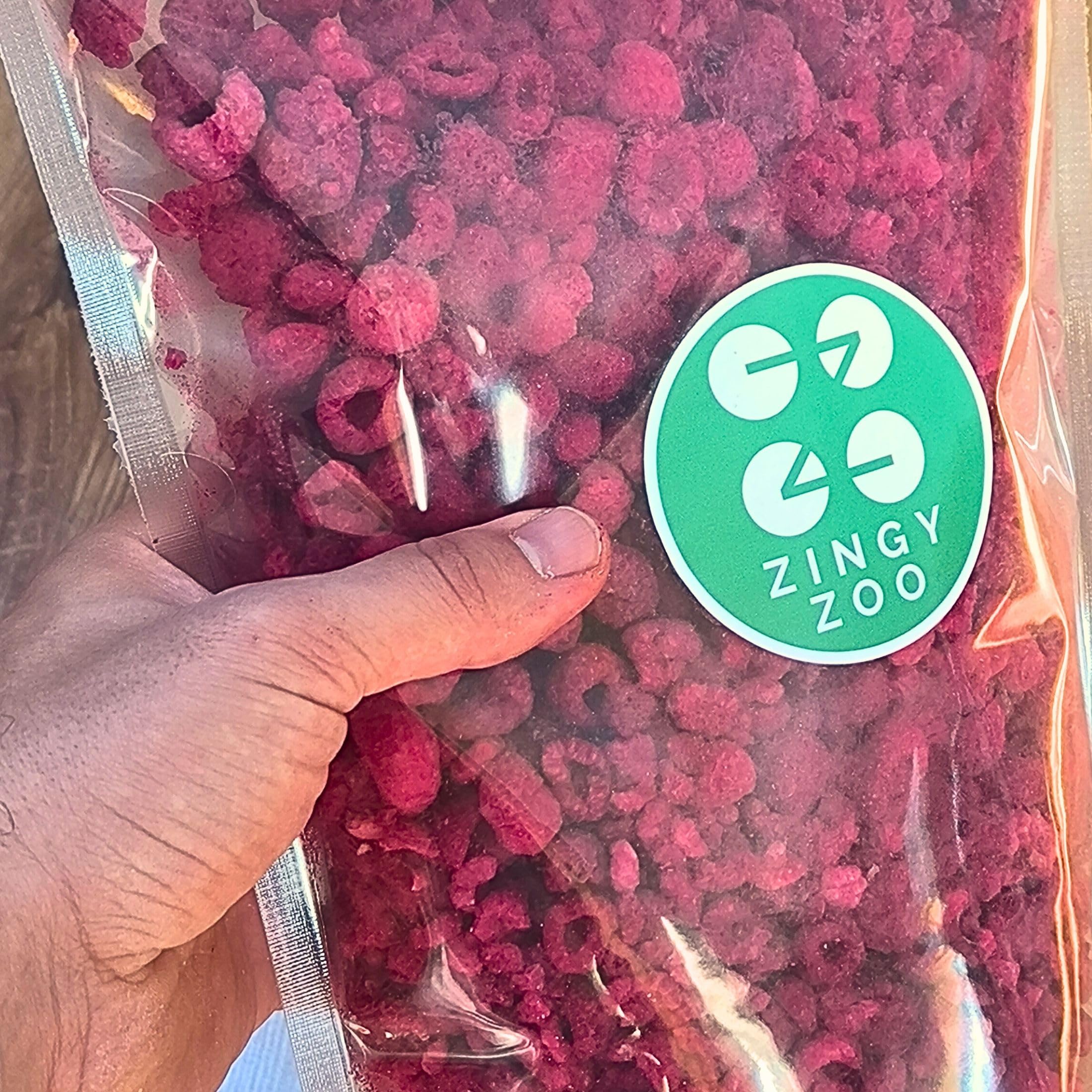 Gefriergetrocknete Himbeeren Gebrochene Stücke | XXL 500g Trockenfrüchte Gefriergetrocknet | Getrocknete Himbeeren Glutenfrei Gefriergetrocknete Früchte | Freeze Dried Fruit | Freeze Dried Raspberry