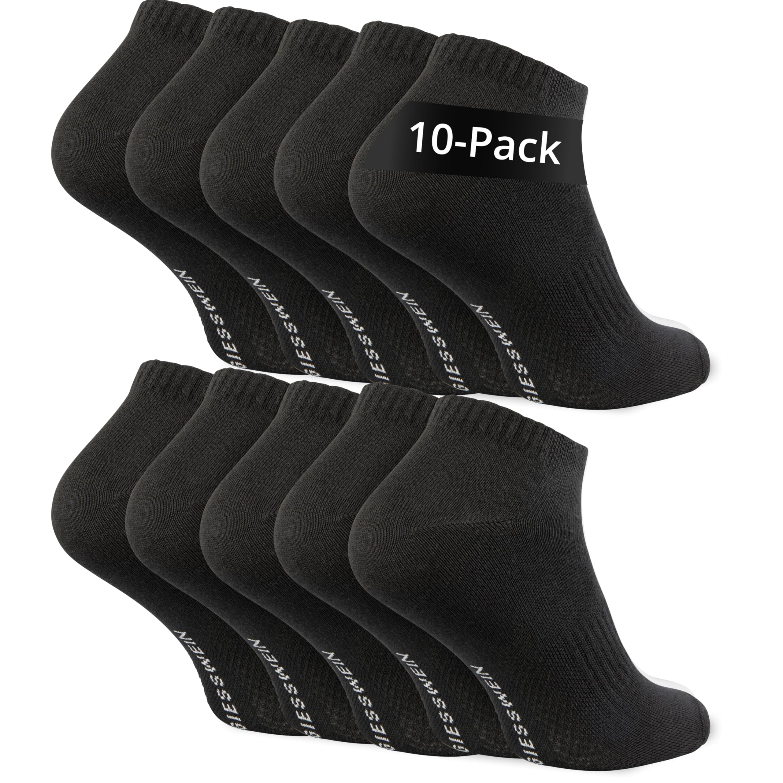 Giesswein Sneaker Socken Damen & Herren 6er | 10er Pack - Sneakersocken | Atmungsaktive Baumwoll Sport- & Freizeitsocken, weich & temperaturregulierend – kurz, 6er/10er Pack
