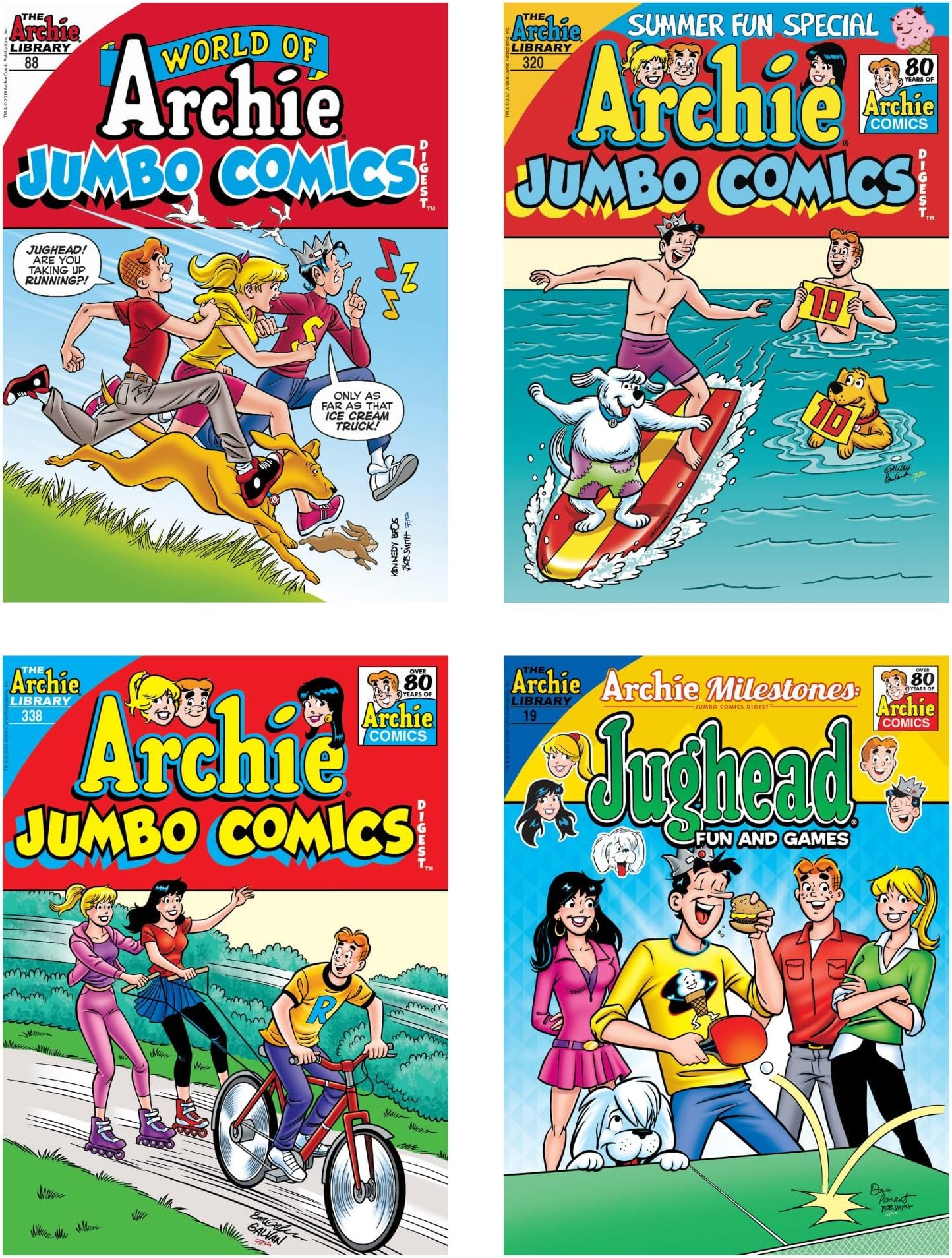 World of Archie Comics Digest Value Gift Pack (4 Pack) Featuring Archie Andrews and Jughead Jones