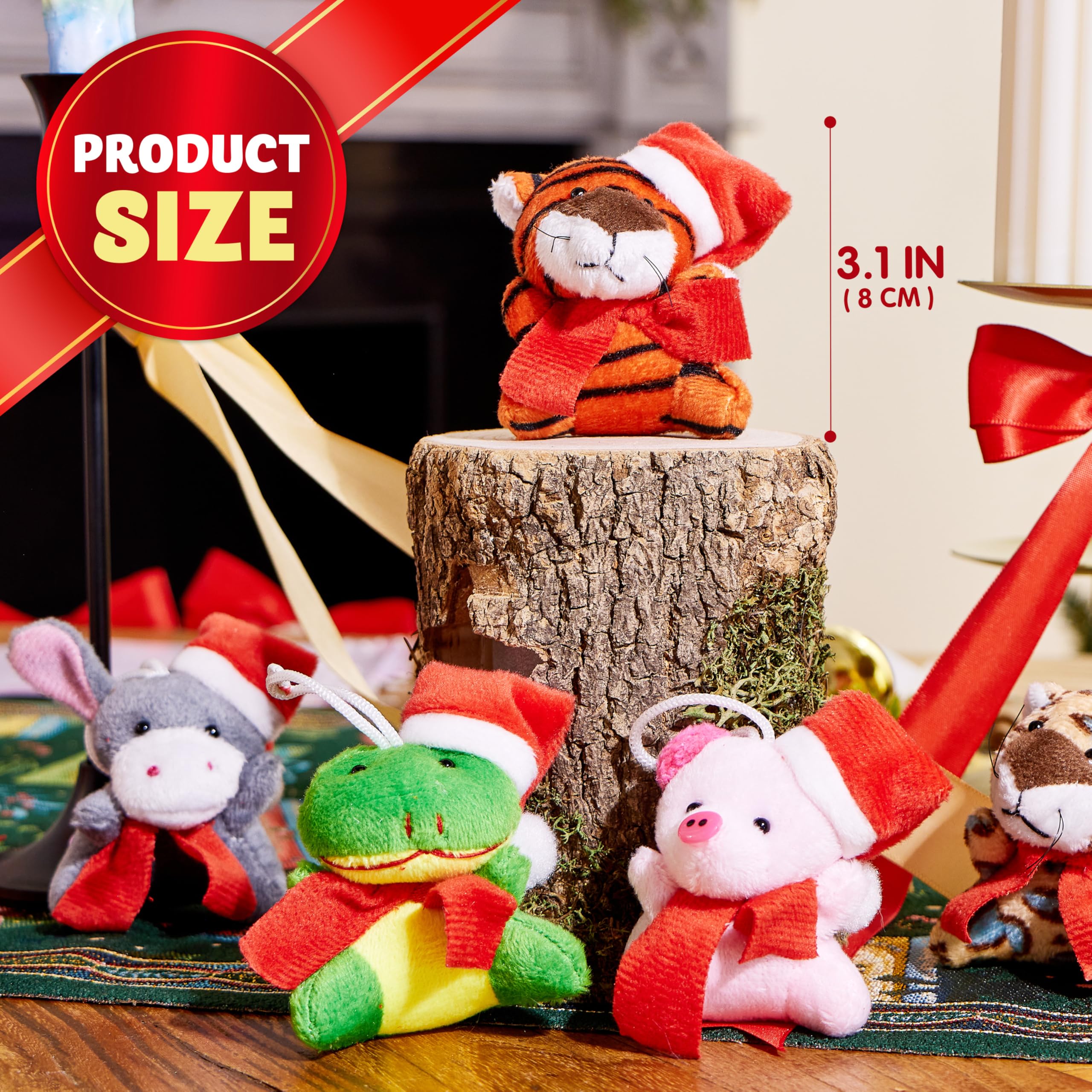 JOYIN Calendario dell'Avvento 2025, peluche del conto alla rovescia di Natale 24 giorni