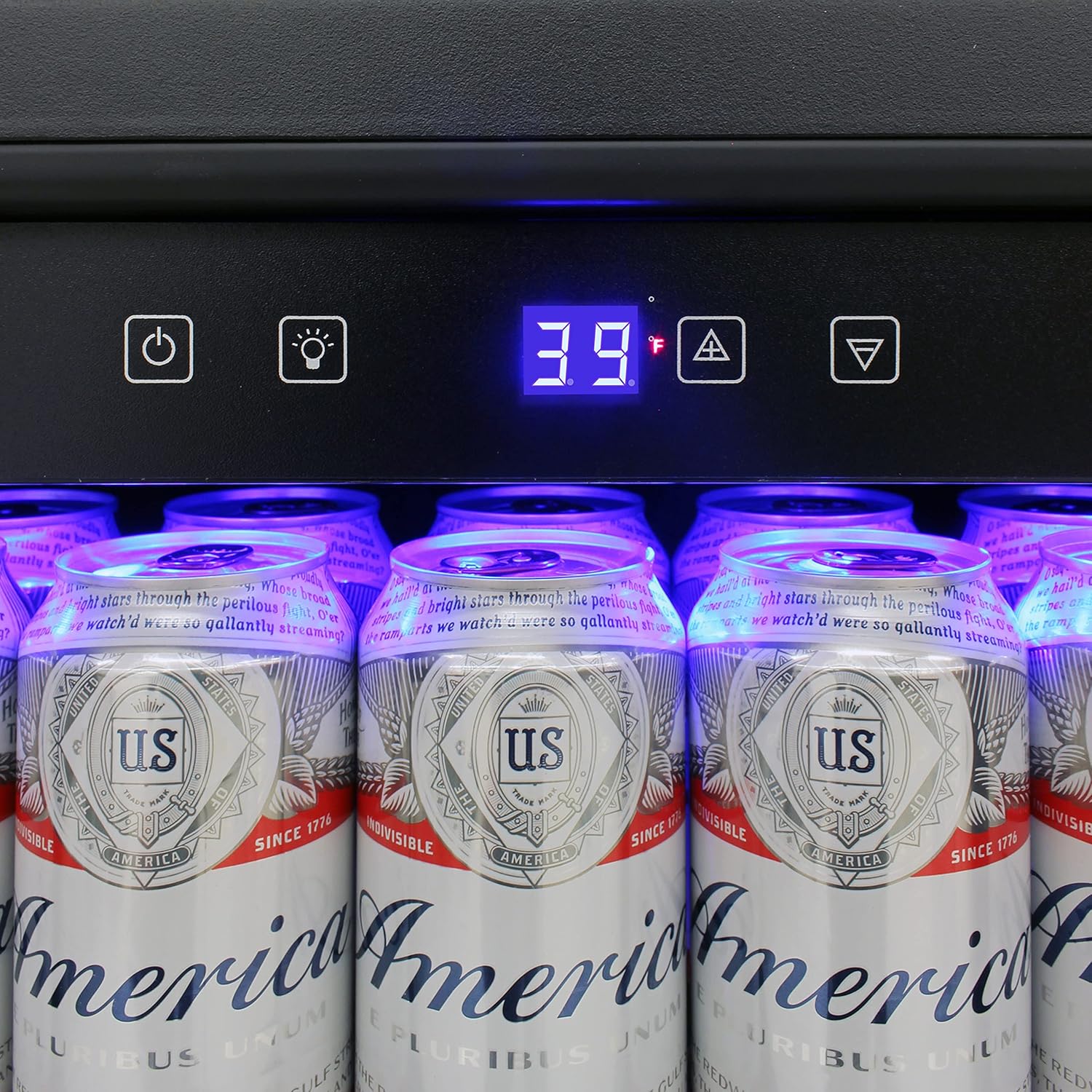 BRAMA Outdoor Refrigerator Built-In or Freestanding with Automatic Defrost, LED Display and Control Panel