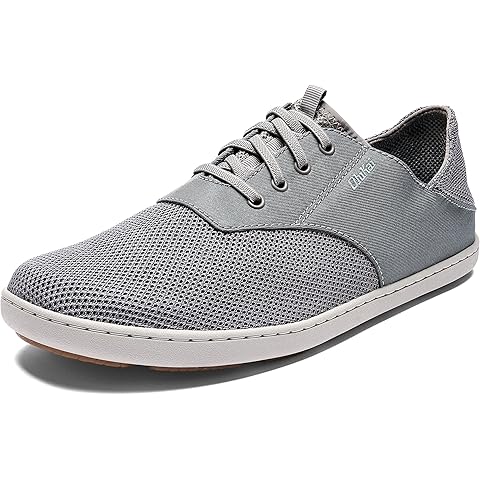 OLUKAI Nohea Moku Men's No Tie Boat Shoes, Breathable & Quick Dry Mesh, Effortless Design & Barefoot Wearability, All-Day Comfort & Support