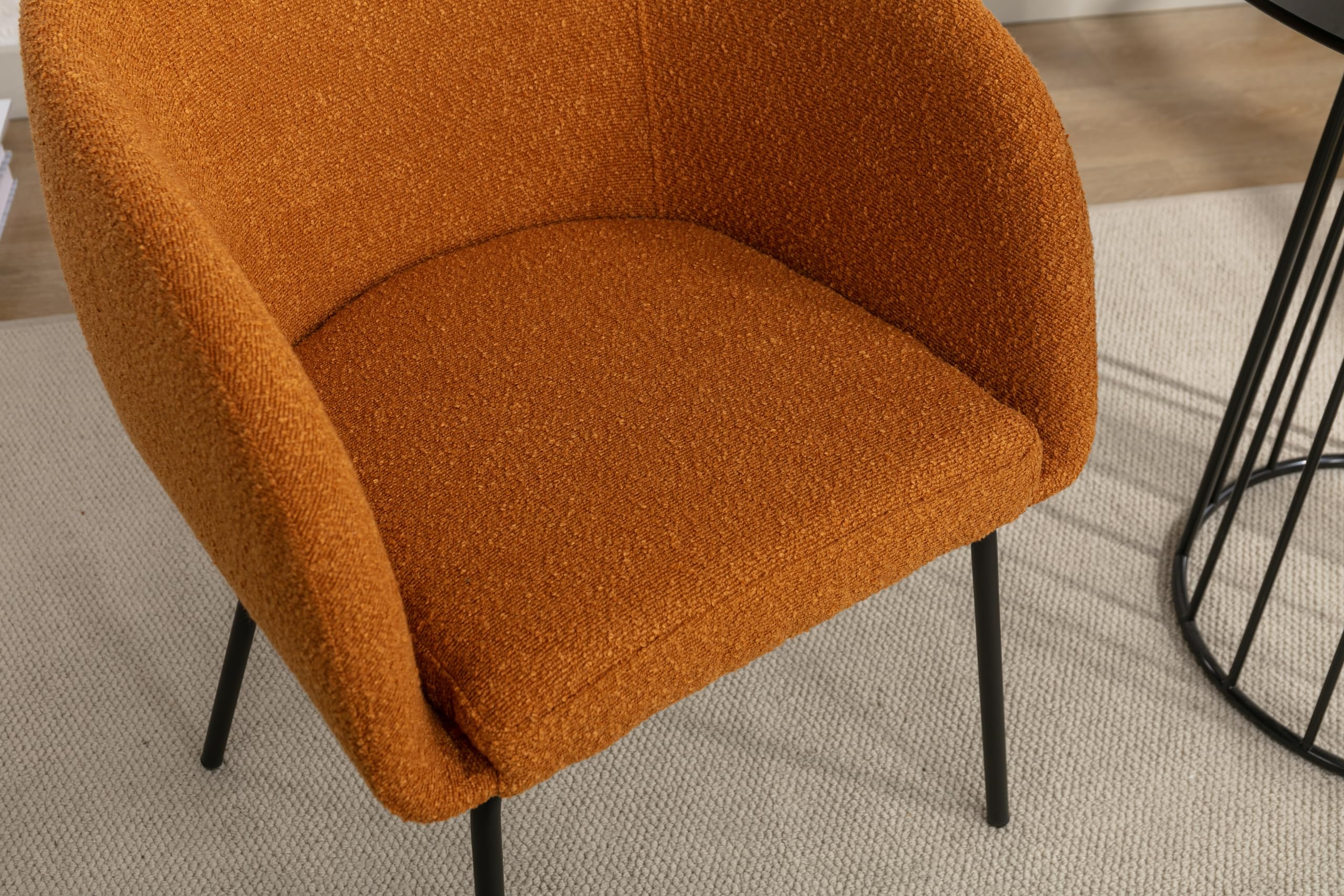 Lot de 2 chaises de salle à manger de luxe en velours gris foncé avec fonction pivotante et pieds en métal, siège élégant et confortable pour décoration de salle à manger élégante