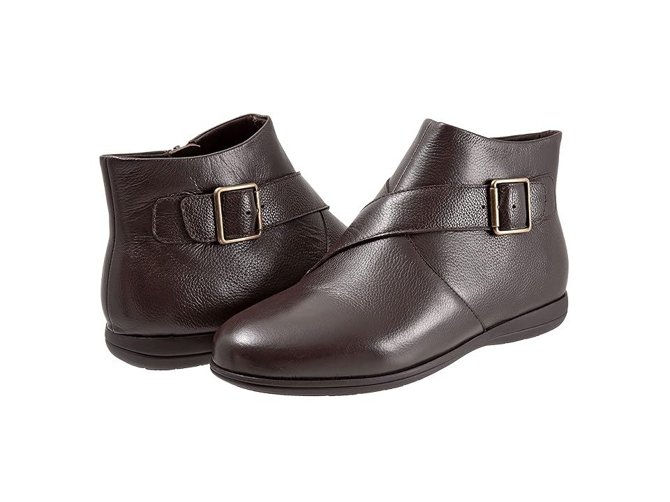 Trotters Doxie (Dark Brown) Women's Shoes INTERNATIONAL SHIPPING