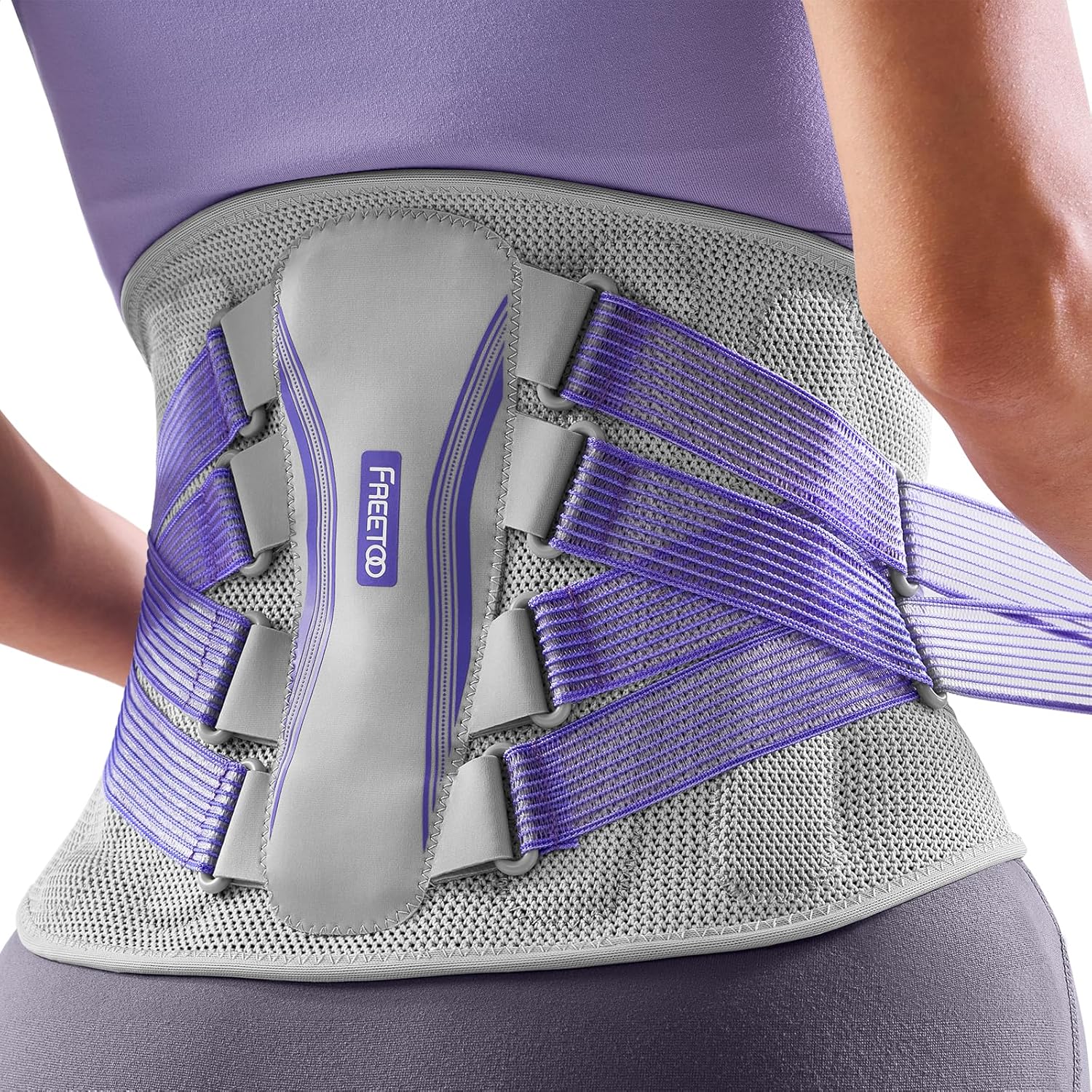 FREETOO Back Braces for Lower Back Pain Relief,Lumbar