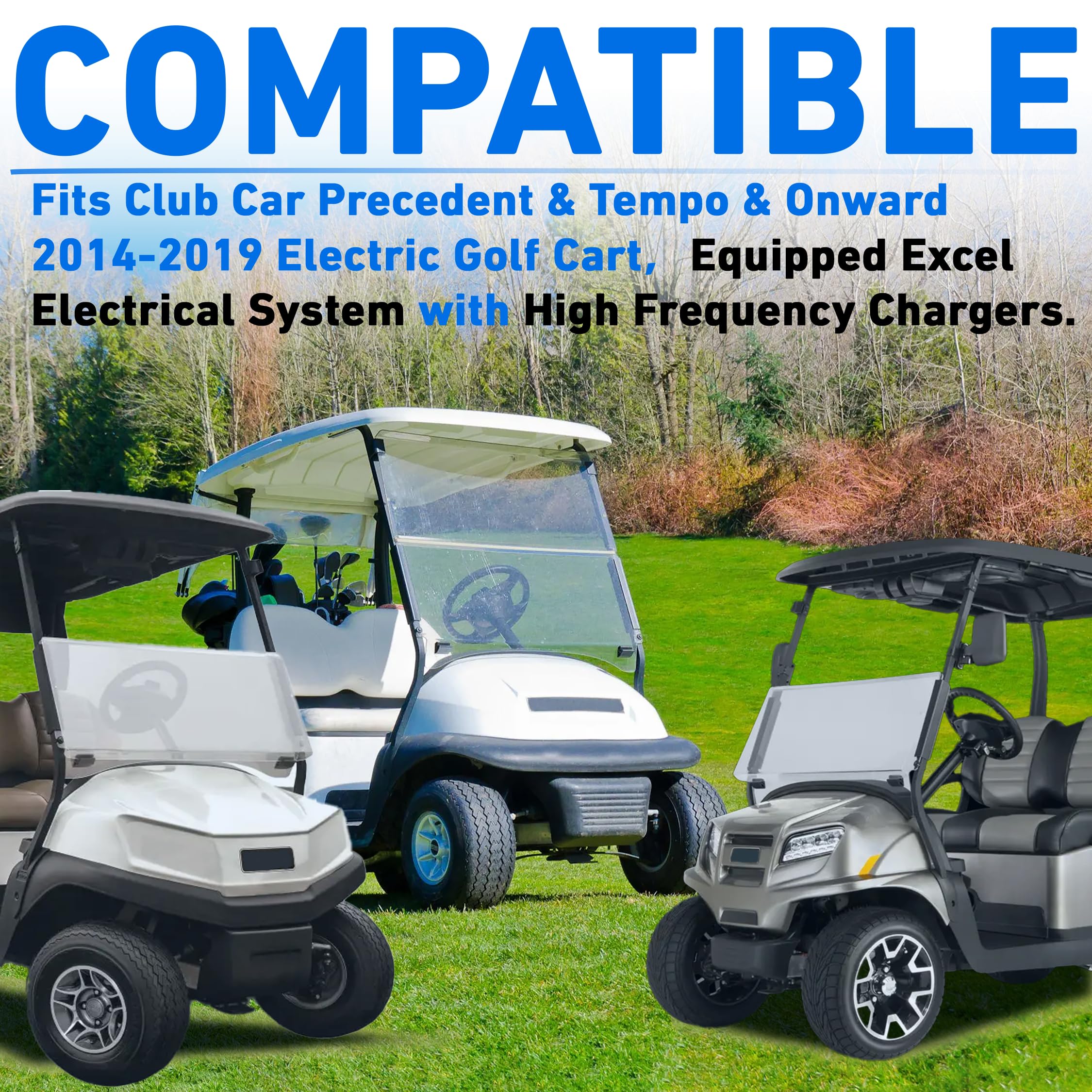 1515-5206 Club Car Precedent Motor Controller, weiß, 48 V, 250 A DC Curtis Controller #1515-5206, passend für Club Car Precedent & Tempo&Onward 2014–2019 Golfwagen
