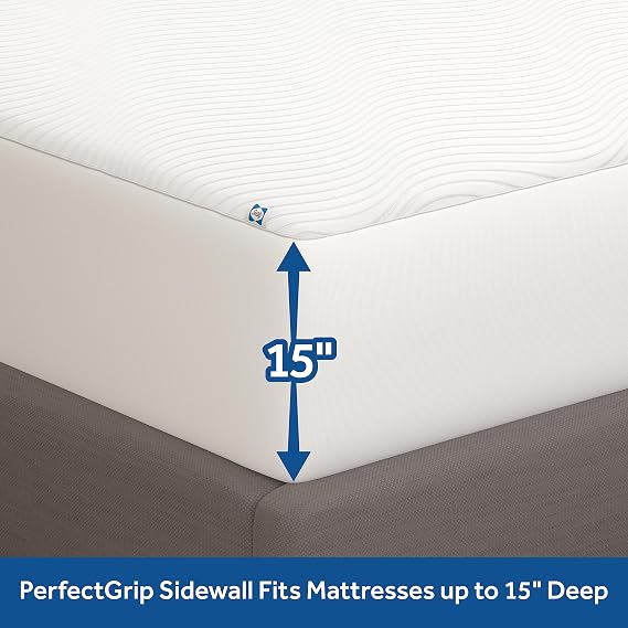 Sealy Clean Protection Waterproof Fitted Mattress Protector Queen