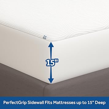 Sealy Clean Protection Waterproof Fitted Mattress Protector Queen