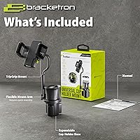 Vista 7 de Bracketron TripGrip Series Cell Phone Mount Phone Holder for Car Cup Holder Expander