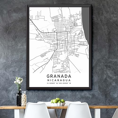 Miniatura 5 de Mapa de Granada, Nicaragua, Luz 2 (18x24)