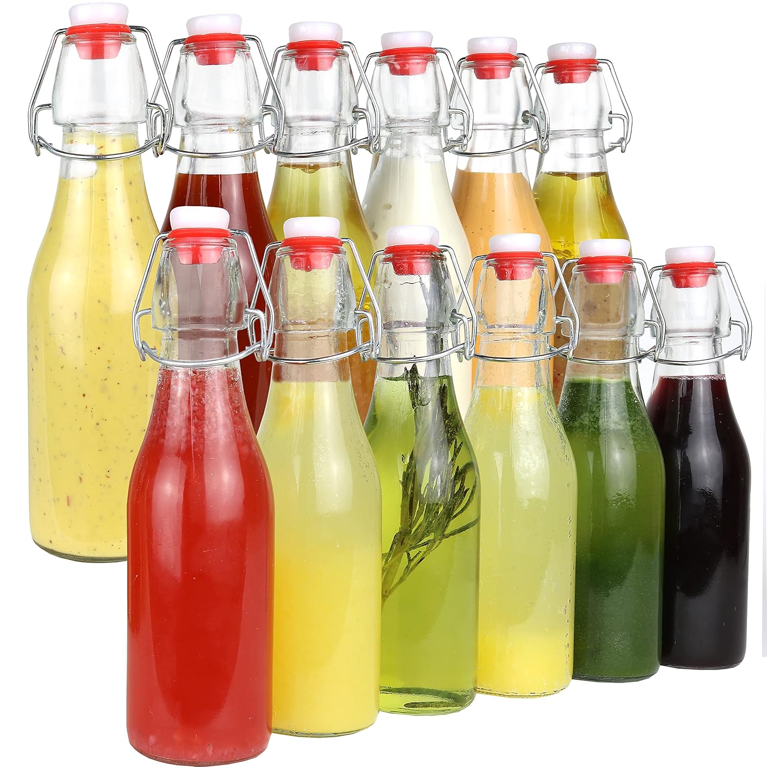 Mockery Glass Bottles with Caps 250ML Swing Top Glass Bottles with