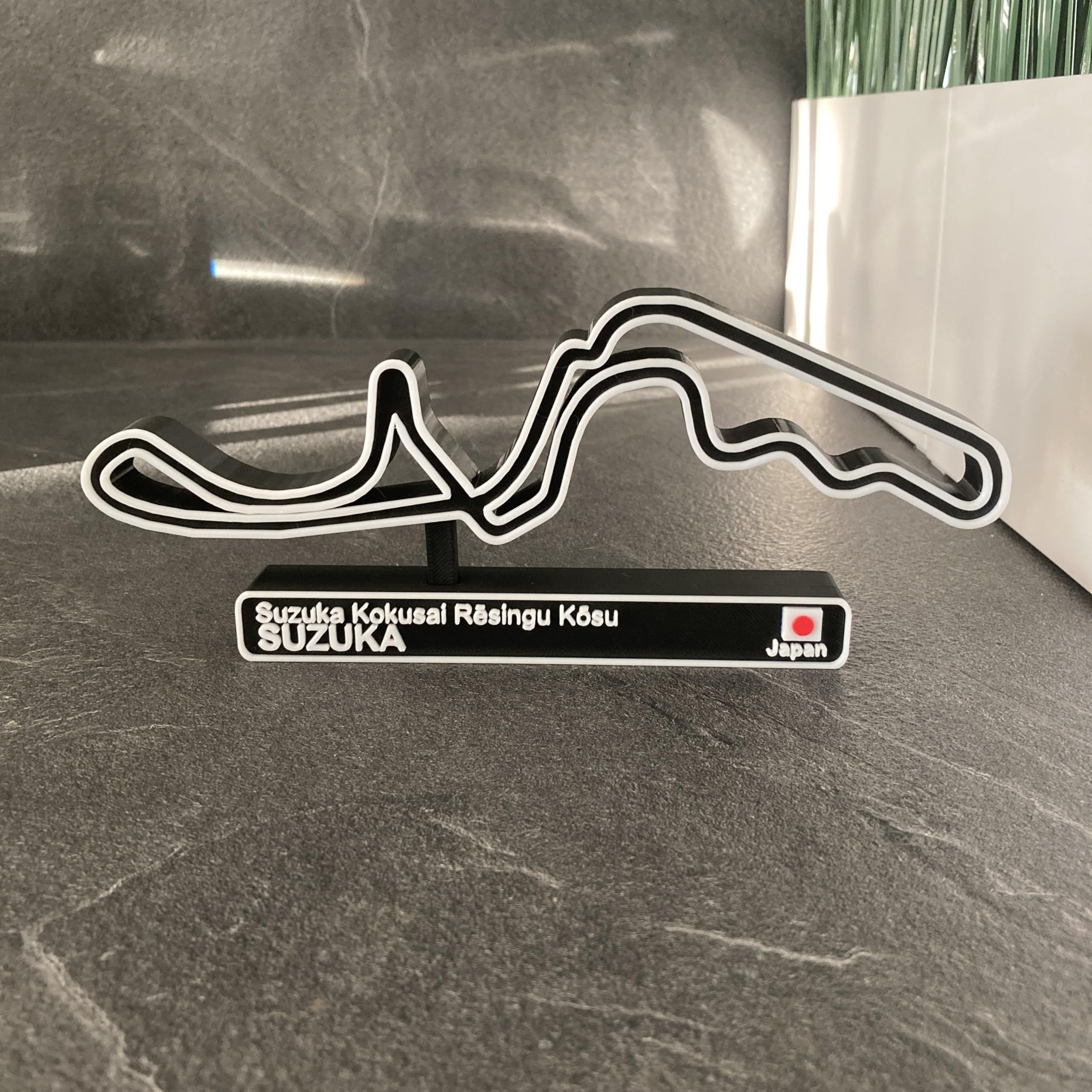 Circuito de carreras Suzuka, Maqueta 3D Decorativa, Trazado Icónico Japonés