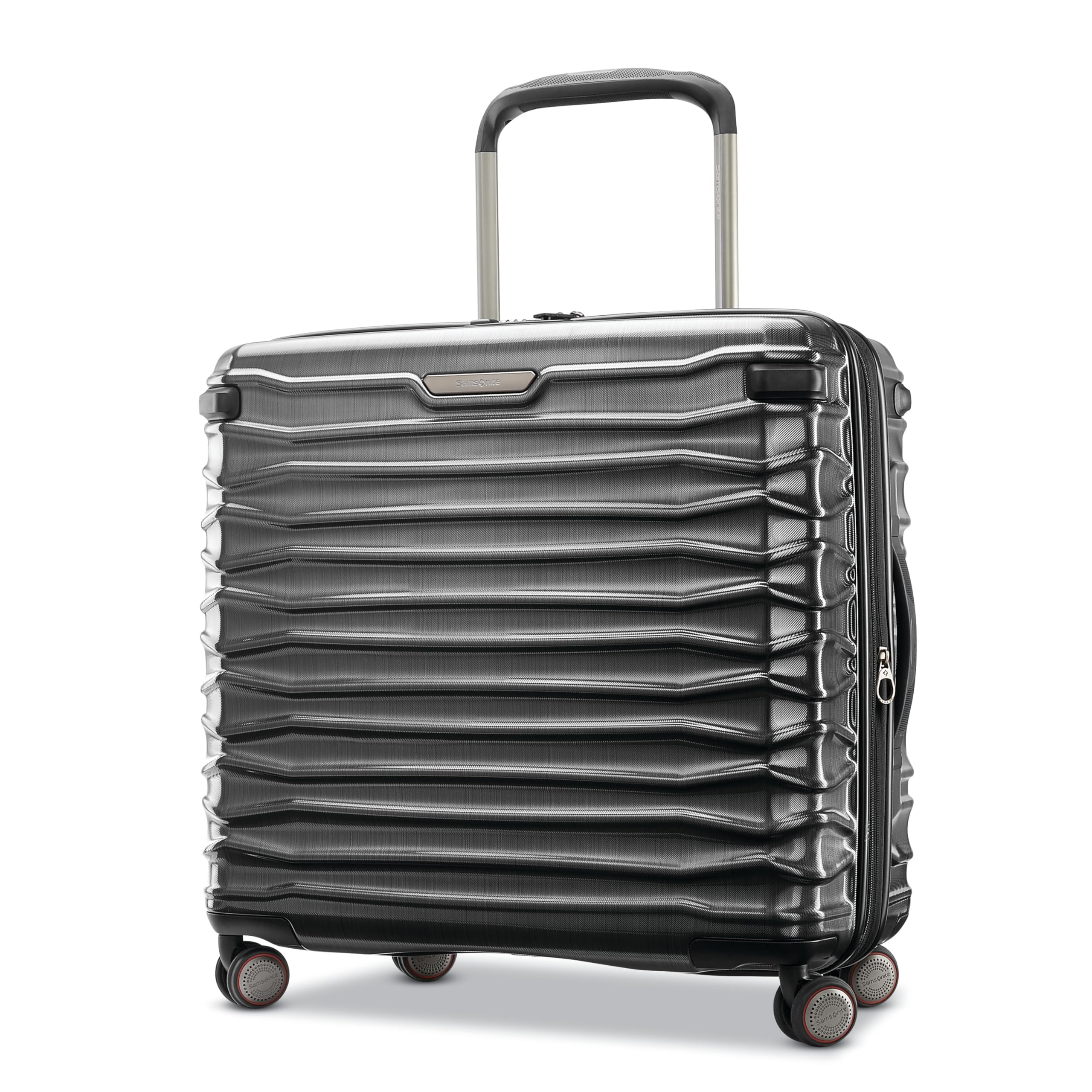SamsoniteStryde 2 Hardside Expandable Luggage with Double Spinner Wheels, Medium Glider, Brushed Graphite