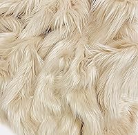 Vista 16 de EOVEA Tela de Piel Sintética Lanuda por Yarda – 60" de Ancho Material de Piel Sintética Esponjosa y Suave para Costura, Manualidades, Disfraces