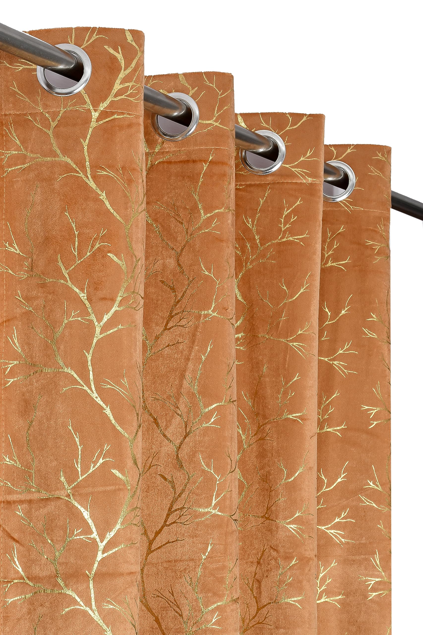 Arick Home Premium Foil Print Heavy Velvet Room Darkening Curtain. for Home Long Door 9 Feet, Pack of 2, Gold (B0CTGKG58G) Amazon Price History, Amazon Price Tracker