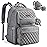 Diaper Bag Backpack,29L-45L Expandable Large Baby Bag for 2 Kids/Twins, with Removable Cross Body Bottle Bag for Mom/Dad,Stylish Nappy Bag Gift for Boys/Girl-Mothers Day Gifts-Elegant Grey