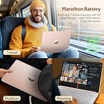 HP Stream 14" HD Laptop with AI Copilot for Students & Business, 13th Gen Intel 4-Core, 4GB RAM, 1.12TB Storage (128GB UFS + 1TB Docking Station), 1-Year Office 365, Wi-Fi 6, Windows 11, Rose Gold