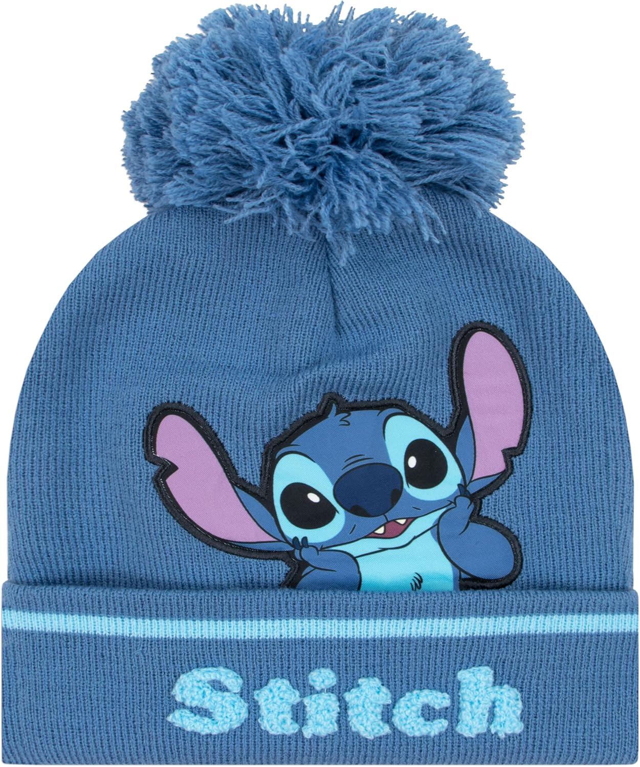 Disney Stitch Hat And Gloves For Girls | Girls Hat Set | Kids Hats And Gloves Sets | One Size Blue - Image 2