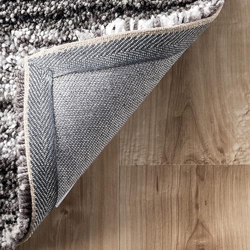 Miniatura 4 de nuLOOM - Alfombra Classie, tejida a mano (2 pies 6 pulgadas x 10 pies), color gris