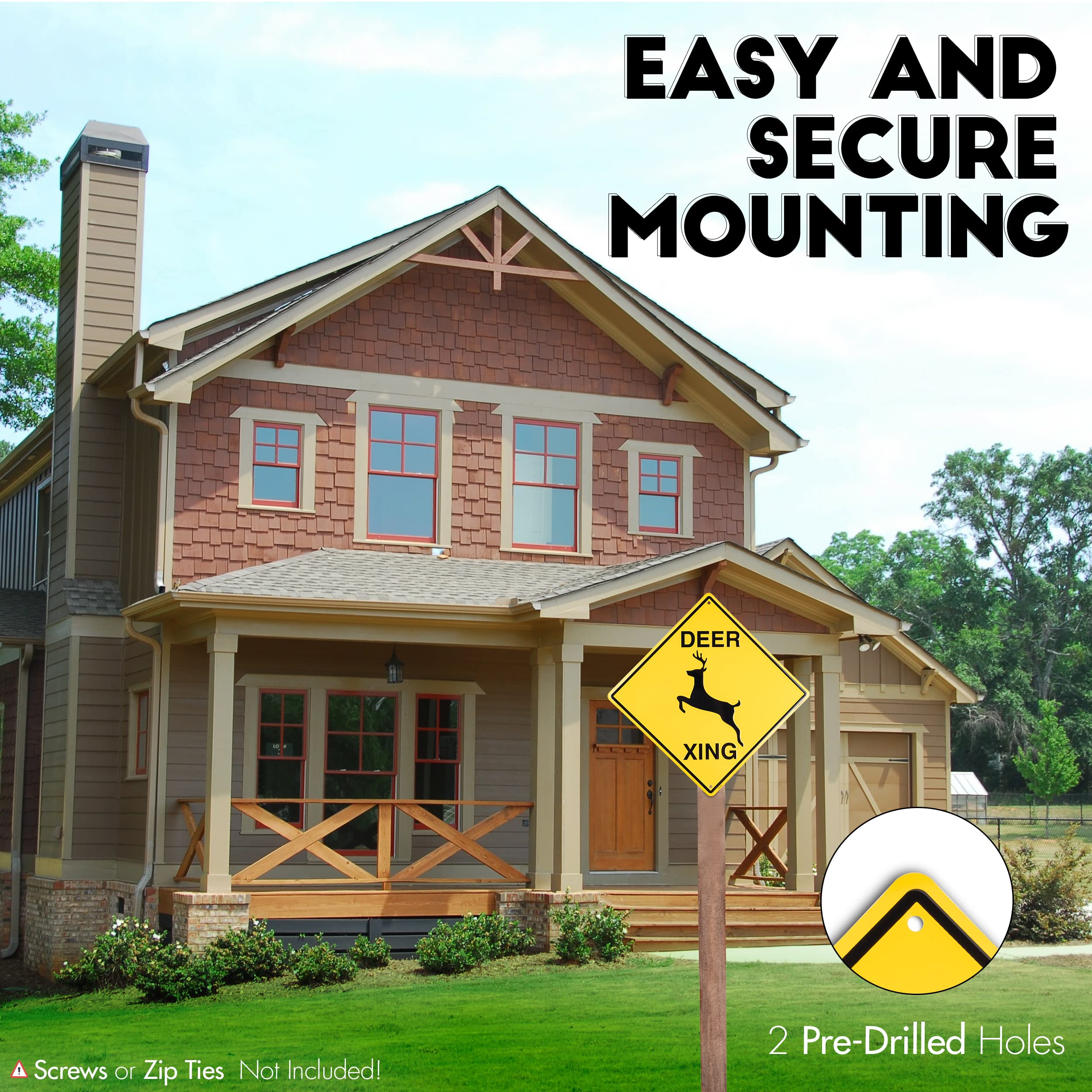 Amazon.co.jp: タグ アメリカ 鹿の交差標識 - 12インチx12インチ 鹿の