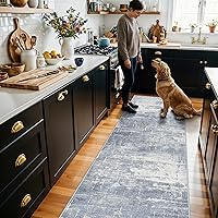 Vista 65 de Alfombra lavable para pasillo, de cocina, para entrada, alfombra suave vintage, antideslizante para interiores, para baño, sala de estar y Ladrillo