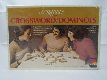 Vintage Scrabble Crossword Dominoes Game 1975