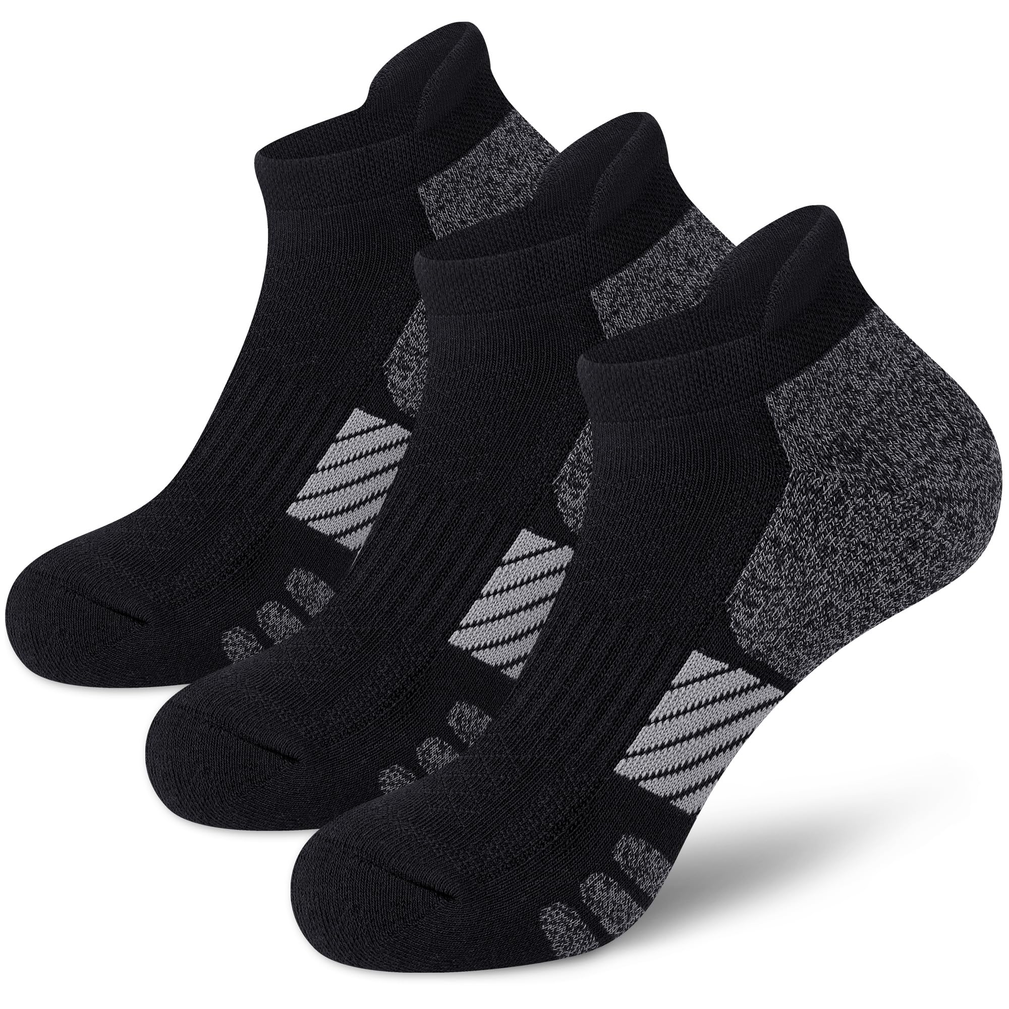 Calcetines tobilleros deportivos acolchados para mujer, 3 pares