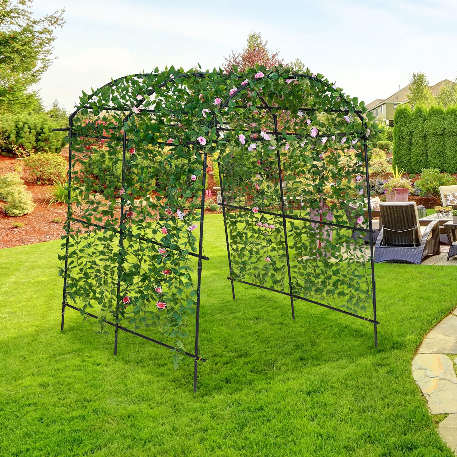 Lalahoni Enrejado De Arco De Jardín Para Plantas Trepadoras, image size:1600x1600
