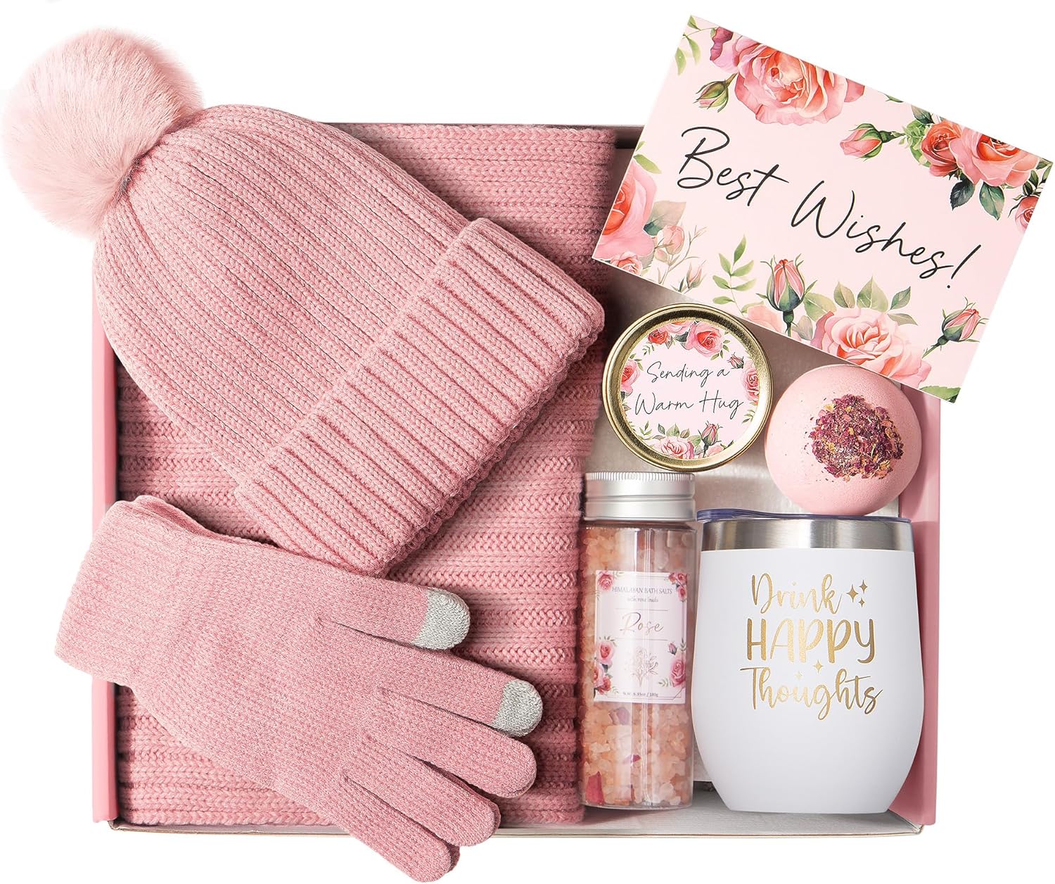 MAYICIVO Birthday Gifts for Women, Relaxing Spa for Women Care Package Self Care Mothers Day Gifts for Mom Friend Her Sister Wife Teacher w/Winter Beanie Hat Scarf Gloves Set MAYICIVO Birthday Gifts for Women, Relaxing Spa for Women Care Package Self Care Mothers Day Gifts for Mom Friend Her Sister Wife Teacher w/Winter Beanie Hat Scarf Gloves Set