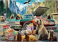 Vista 11 de Blueforest Rompecabezas para adultos de 1000 piezas, rompecabezas de otoño del mercado de la granja, rompecabezas familiar imposible, difícil