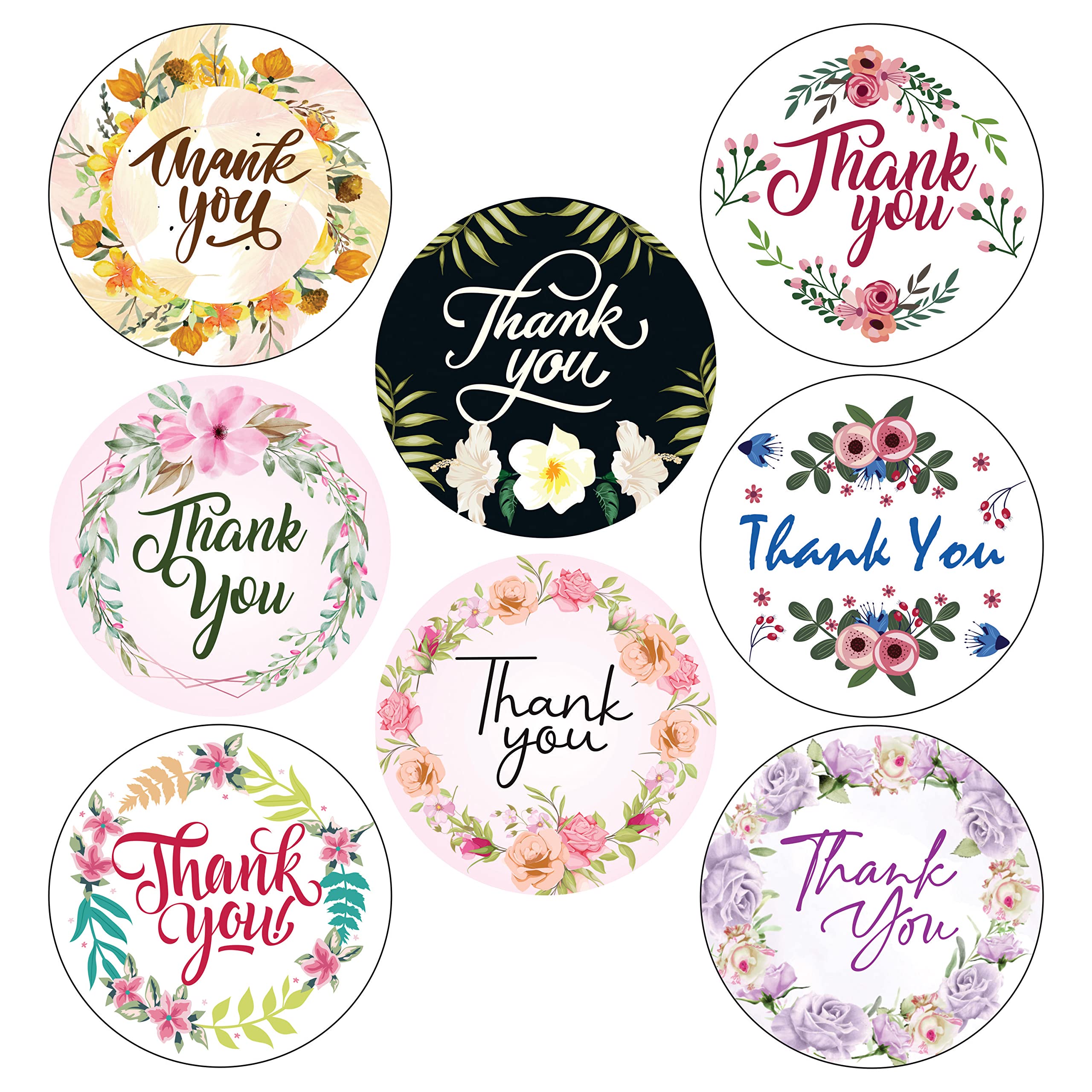 Clickedin - 100 Pieces Thank You Stickers Envelop Seal and Small Business Tags and Stickers-image-28