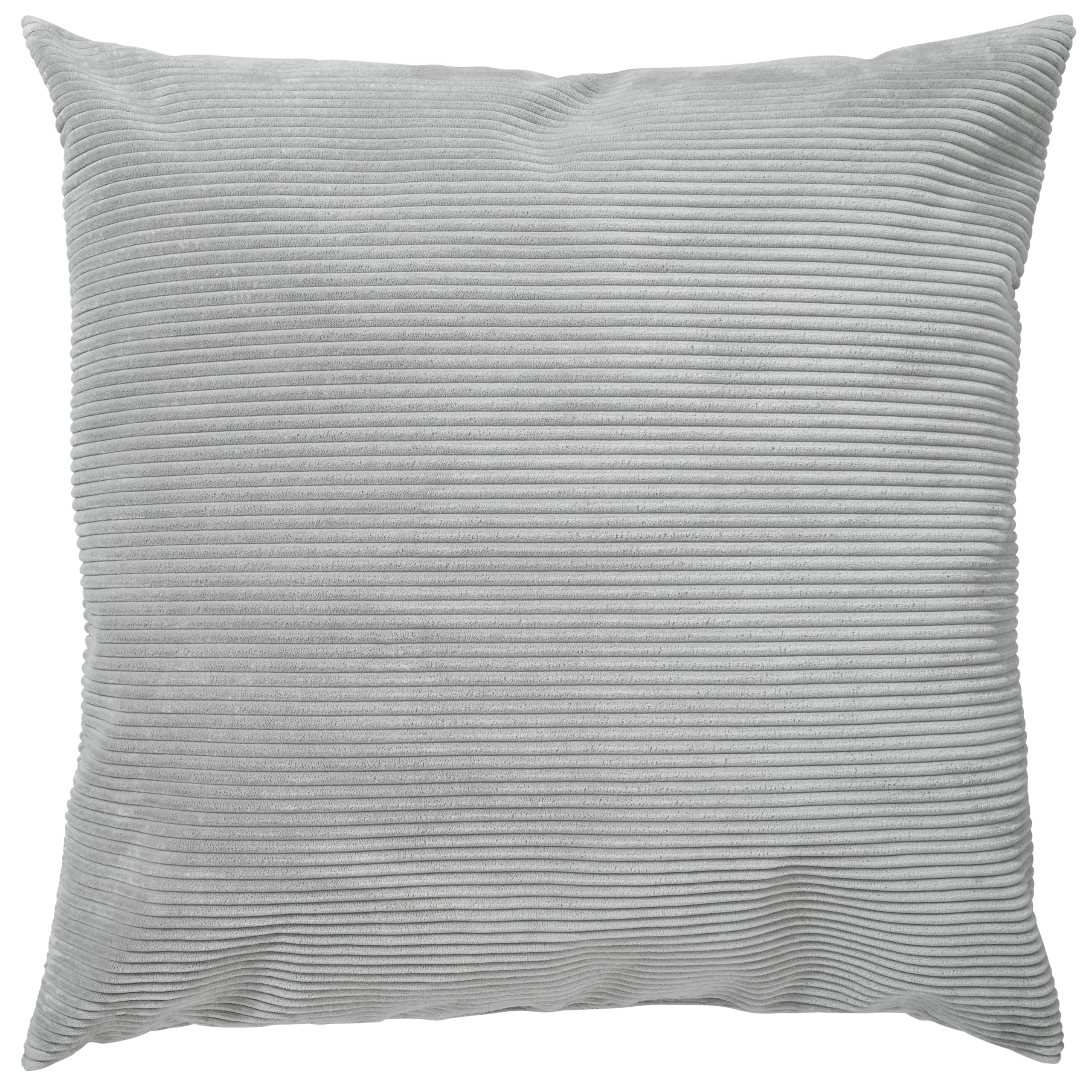 XDREAM XXL Sofakissen aus Cord inkl. kleinem Sofakissen | Gemütliches Sofakissen mit Cord | Liegekissen oder Bodenkissen in Grau | XXL Kissen 90 x 90 cm + 2 Sofakissen 45 x 45 cm