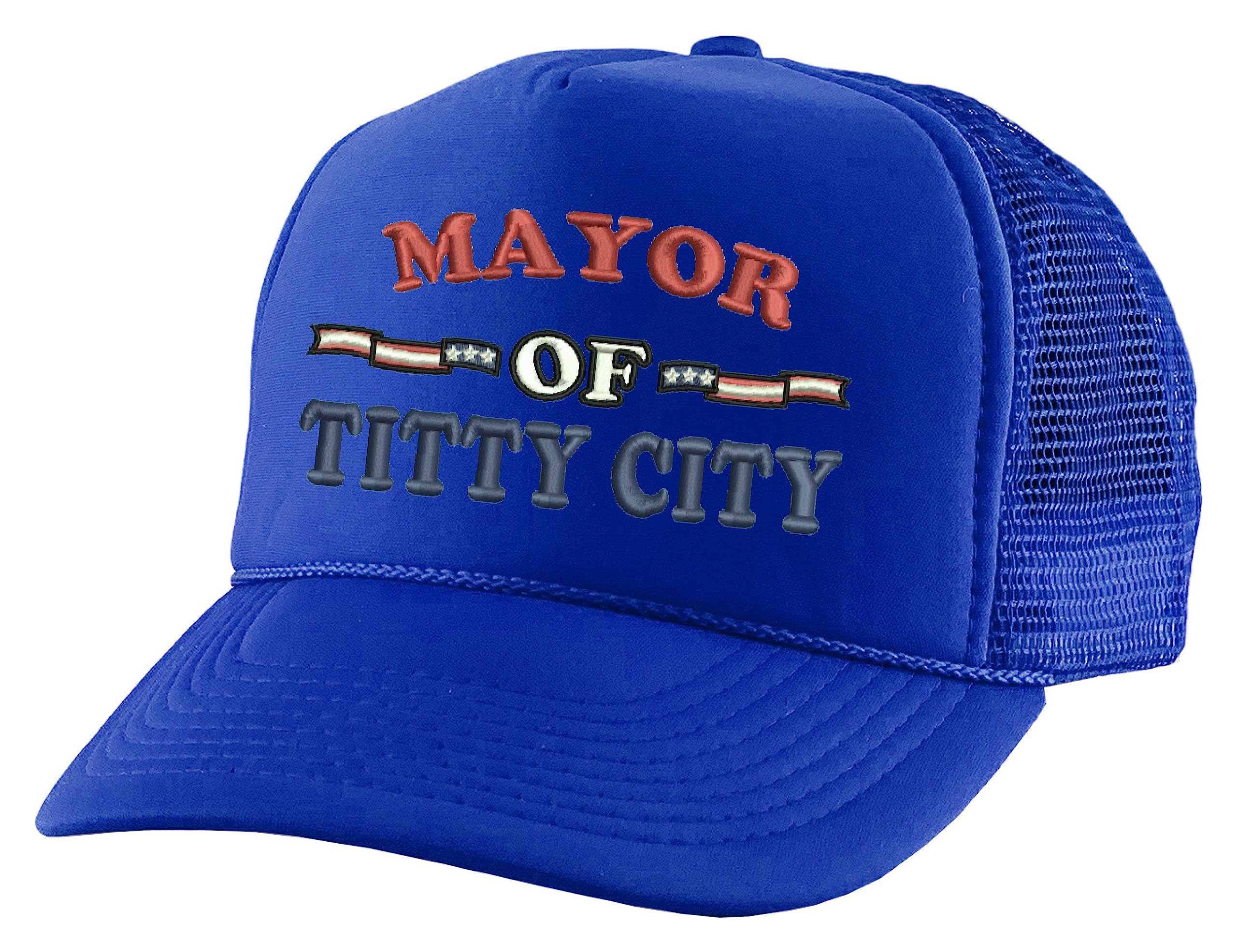Trucker Hat Mayor of Titty City Funny Snapback Cap