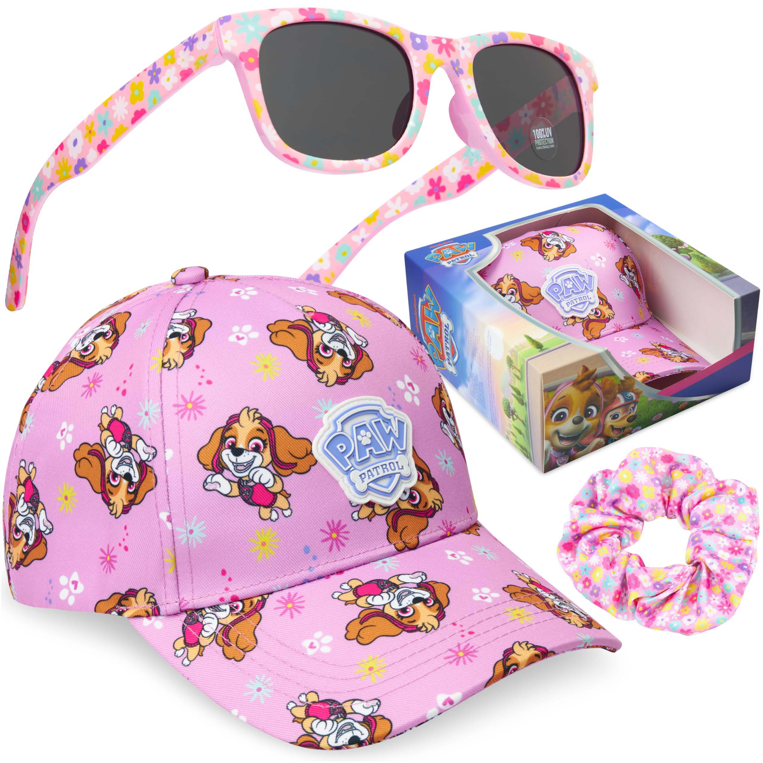 Patrulla Canina | Frozen | Princesas Disney | Minnie Mouse | Barrio Sesamo Gorra Niña con Gafas de Sol UV400 y Coletero Set, Accesorios Niña de Verano — view 7