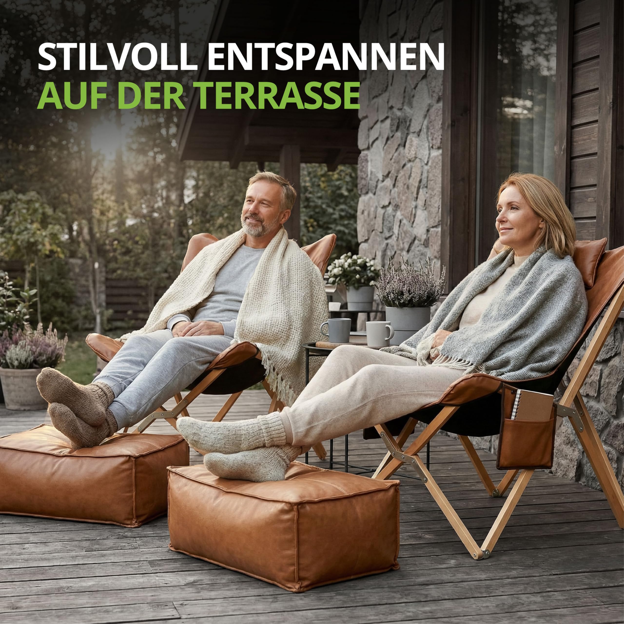 Eclipse Relaxstuhl Siena Loungestuhl Campingstuhl klappbar mit Kopfstütze für Balkon, Garten, Strand und Wohnzimmer ca. 86 x 92 x 78 cm max. Belastbarkeit 120 kg