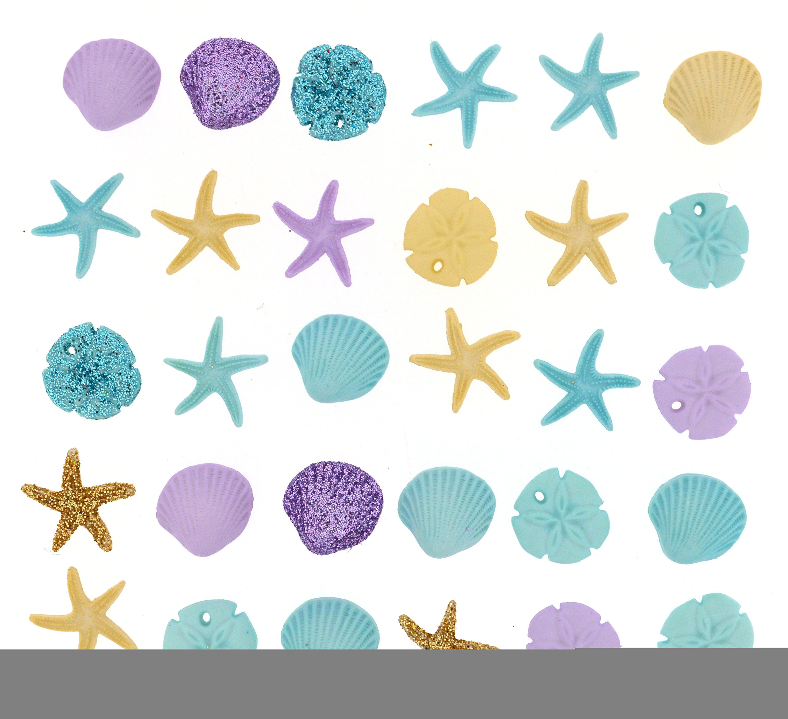Jesse James (1-Pack) Dress It Up Buttons Beach Collection #1777 Tiny Seashells 1777-1P