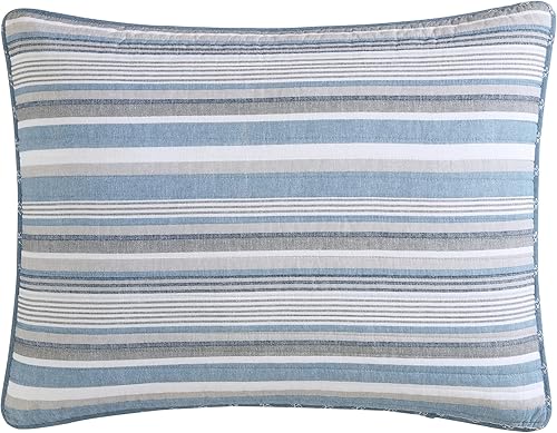 Vista 5 de Nautica - Juego de funda para sofá cama, juego de ropa de cama reversible de algodón con fundas a juego y funda de almohada, decoración del hogar