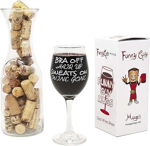 Miniatura 7 de Funny Guy Mugs Copa de vino recetada, 11 onzas, regalo único de cumpleaños o Navidad para hombres, mujeres, mamá, papá, hija, esposa, hermana,