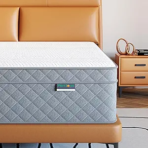 Firm Full Mattress,12 Inch Cooling-Gel Memory Foam and Pocket Spring Hybrid Mattress in a Box, CertiPUR-US Certified, Firm