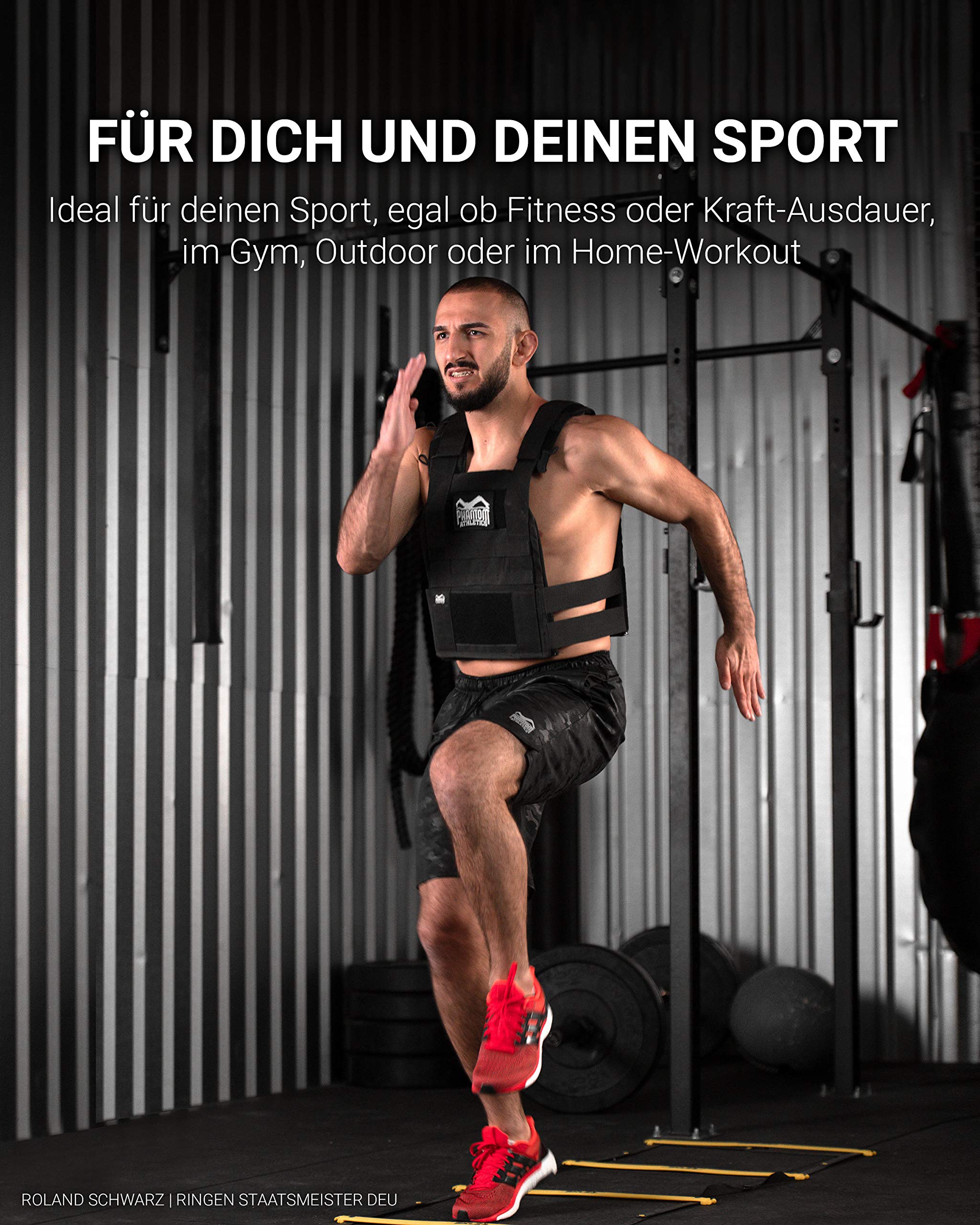 Phantom Athletics Gewichtsweste, Verschiedene Gewichte - Leicht Verstellbar